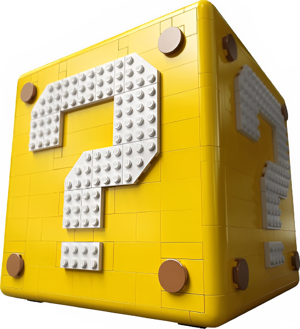 Super Mario Fragezeichen-Block Klemmbaustein SET 2064