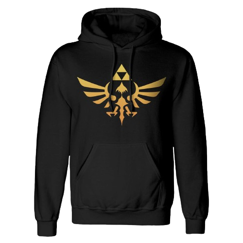 Unisex Sweater mit Kapuze The Legend of Zelda Hyrule Schwarz