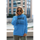 Unisex Sweater mit Kapuze Pokémon Squirtle Line Art Blau